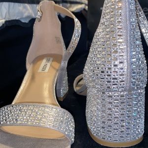 Worn once Steve Madden Rhinestone Block Sandal
